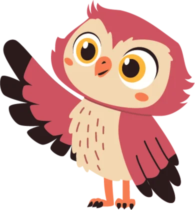 Sky the owl waving