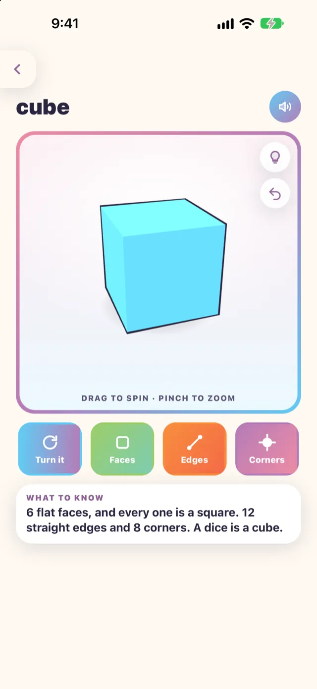 A shape stop in the app