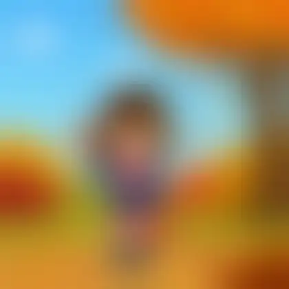 Picture of the word autumn for children