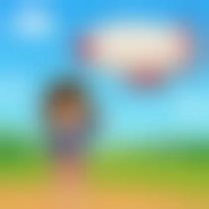 Picture of the word blimp for children