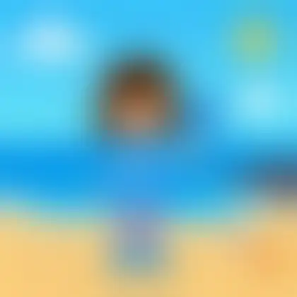 Picture of the word blue for children