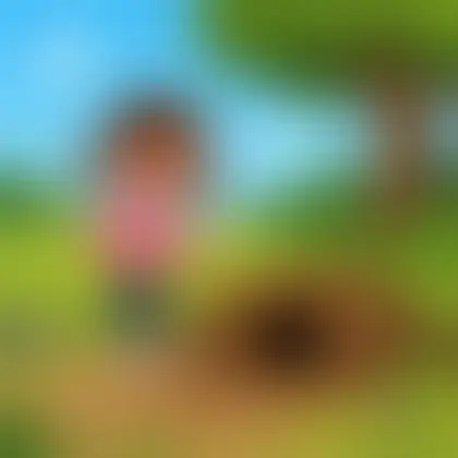 Picture of the word burrow for children