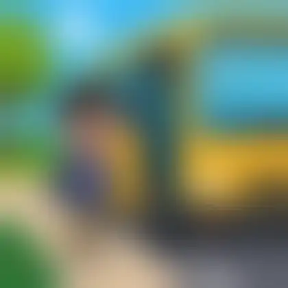 Picture of the word bus for children