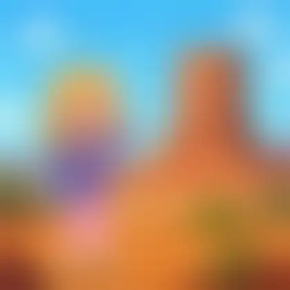 Picture of the word butte for children