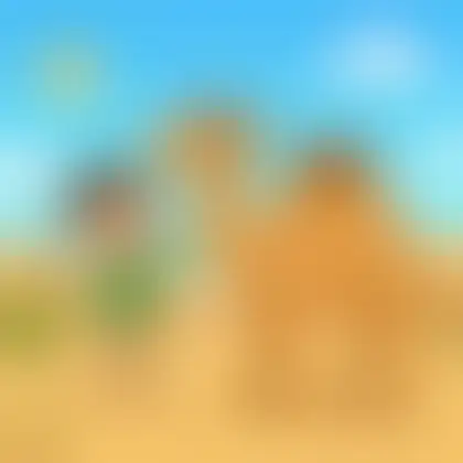 Picture of the word camel for children