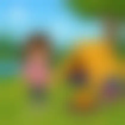 Picture of the word camping for children