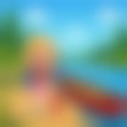 Picture of the word canoe for children