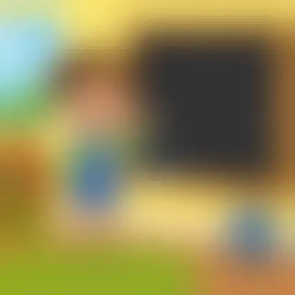 Picture of the word chalkboard for children