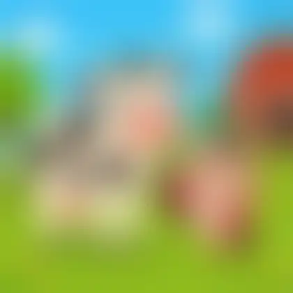 Picture of the word cow for children