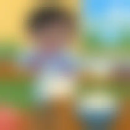 Picture of the word creamy for children