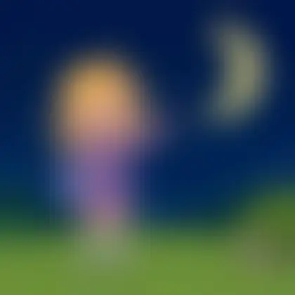 Picture of the word crescent for children