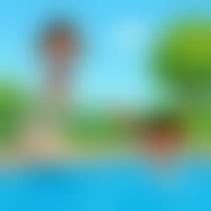 Picture of the word diving for children