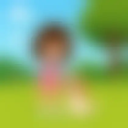 Picture of the word dog for children