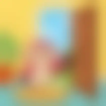 Picture of the word door for children