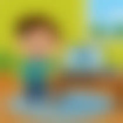 Picture of the word download for children