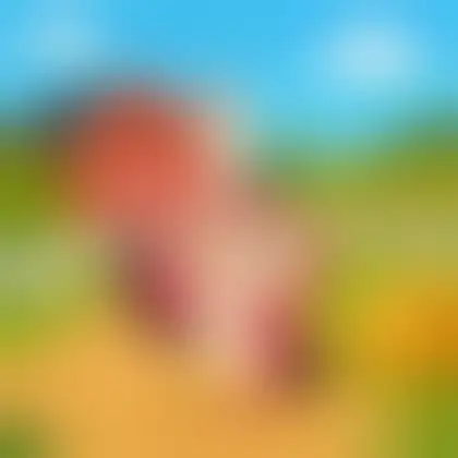 Picture of the word farm for children