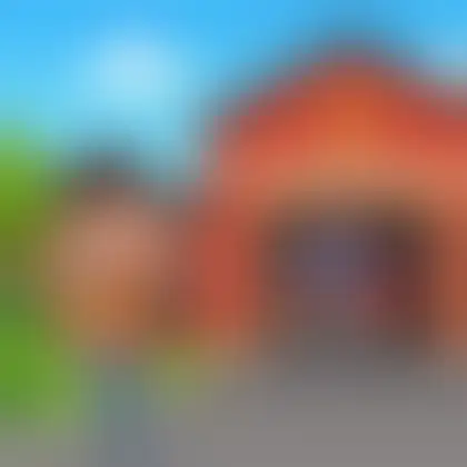 Picture of the word fire station for children