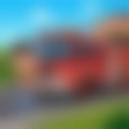 Picture of the word fire truck for children