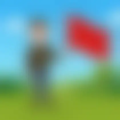 Picture of the word flag for children