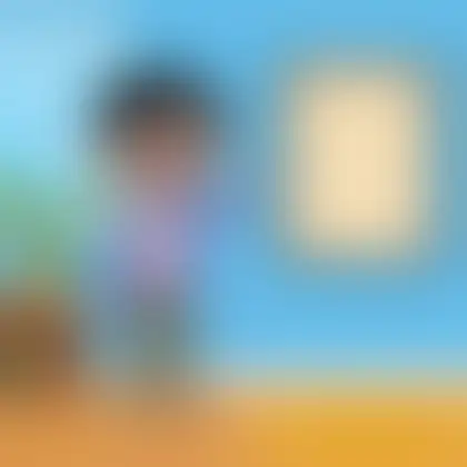 Picture of the word flat for children