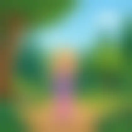 Picture of the word forest for children