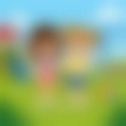 Picture of the word friend for children