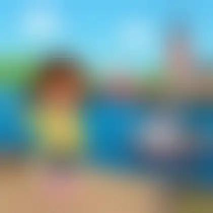 Picture of the word harbour for children