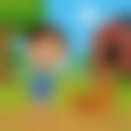 Picture of the word hen for children