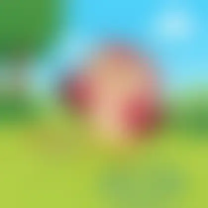 Picture of the word hop for children