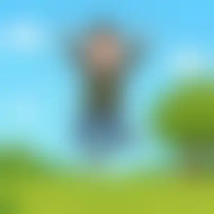Picture of the word jump for children