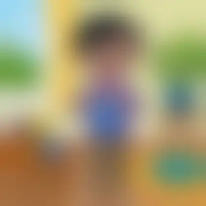 Picture of the word knit for children