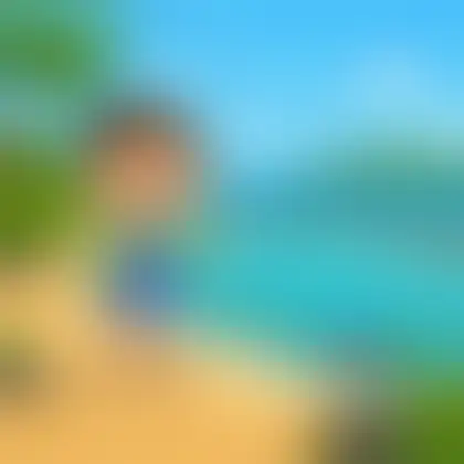 Picture of the word lagoon for children
