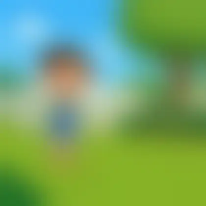 Picture of the word lawn for children