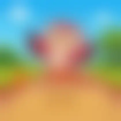 Picture of the word long jump for children