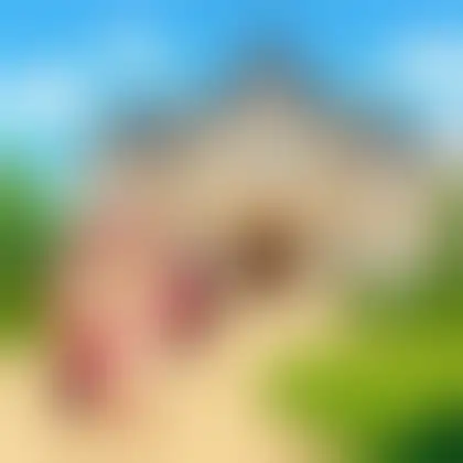 Picture of the word mansion for children