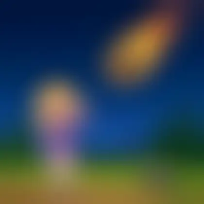 Picture of the word meteor for children