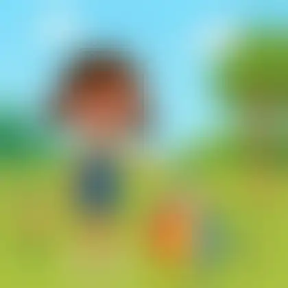 Picture of the word middle for children