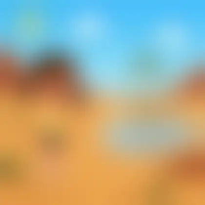 Picture of the word mirage for children