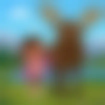 Picture of the word moose for children