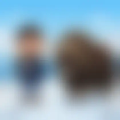 Picture of the word musk ox for children