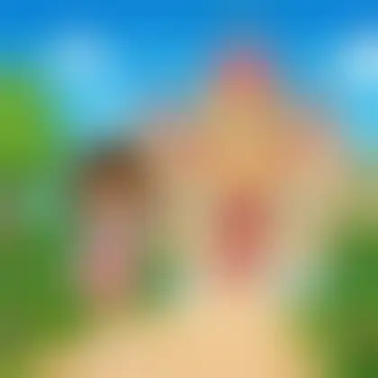Picture of the word palace for children