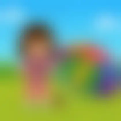 Picture of the word parachute for children