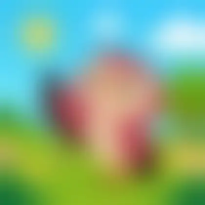 Picture of the word perky for children