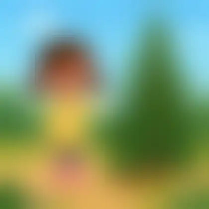 Picture of the word pine for children