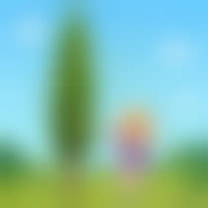 Picture of the word poplar for children