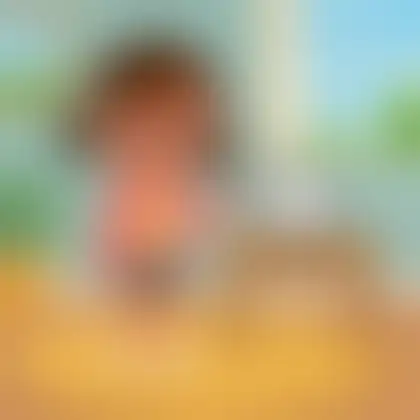 Picture of the word punctual for children