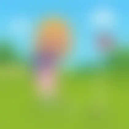 Picture of the word putt for children