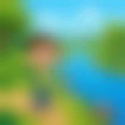 Picture of the word river for children