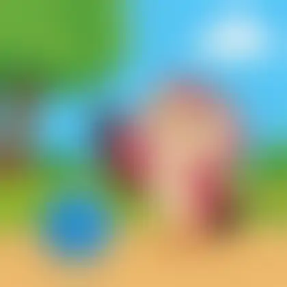 Picture of the word round for children