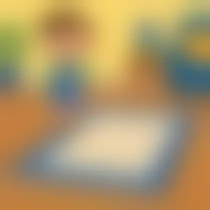 Picture of the word rug for children